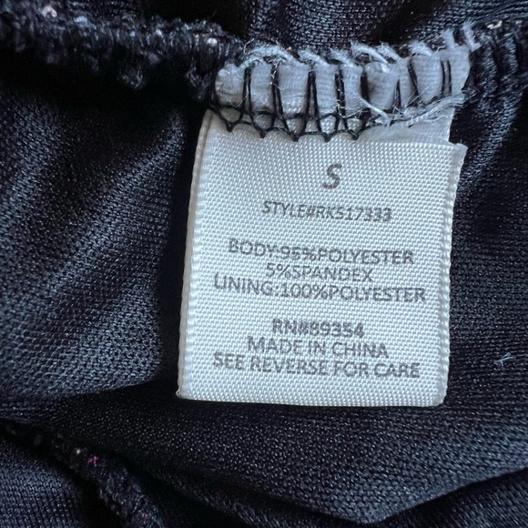 Ultra Flirt Mesh Keyhole Tie Front Ruched Floral Milkmaid Mini Dress. Size S - Picture 7 of 11